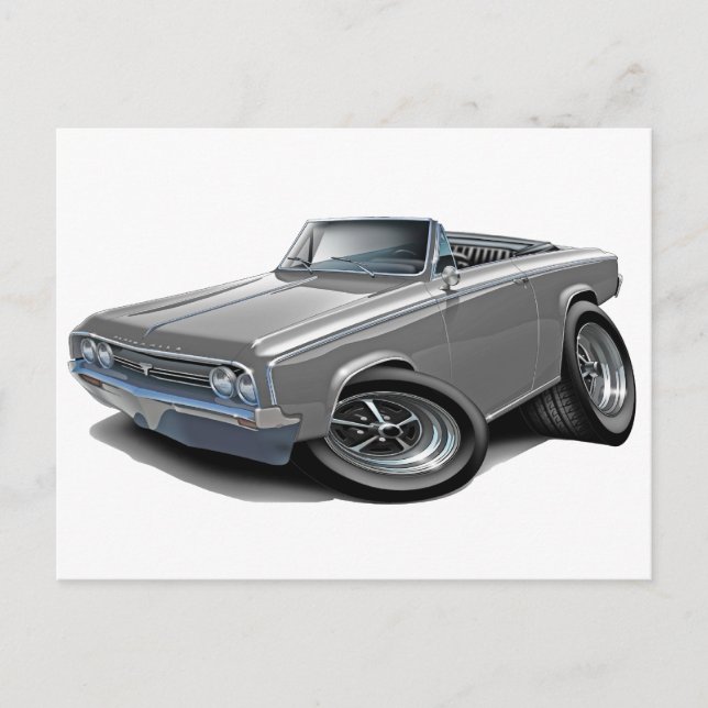 Grau-Konvertible 1964-65 Postkarte (Vorderseite)