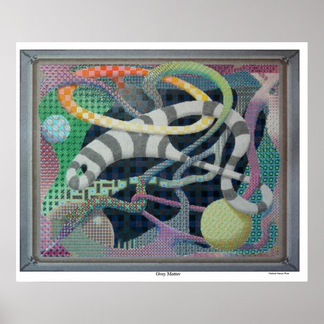 Grau Matter Creative Artwork Psychedelic Poster (Vorne)