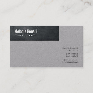 Grau Minimalistisch Schlicht Moderne Standardgröße Visitenkarte