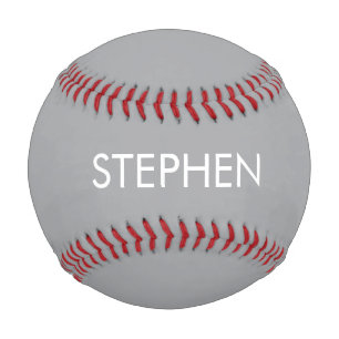 Grau minimalistischer benutzerdefinierter Name  Baseball