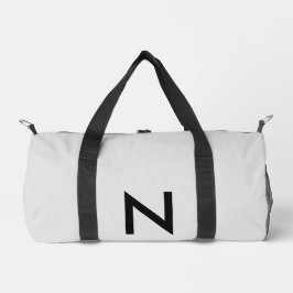 Grau Mit Monogramm Moderner Minimalistischer Chic Bedruckter Rucksack