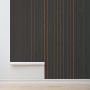 Grau mit Orange Pinstripes Tapete