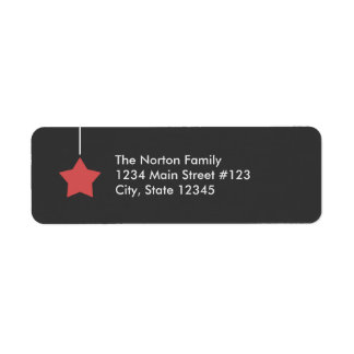 Grau mit Red Star Modern Holiday