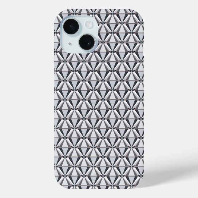 Grau mit Rosa Case-Mate iPhone Hülle (Rückseite)