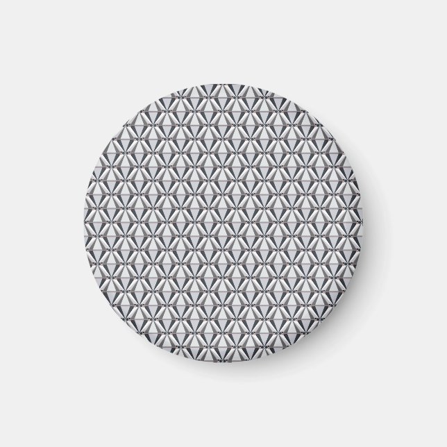 Grau mit Rosa Magnet (Vorne)