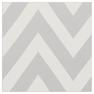 Grau Moderne Chevron Große Skala Stoff