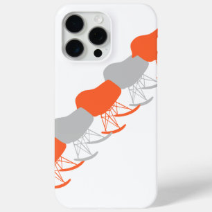 Grau-Muster Silhouette Mitte des 20. Jahrhunderts Case-Mate iPhone Hülle