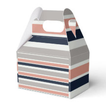 Grau Navy Blue Pink Küste Streifen