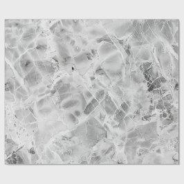 Grau opulent Marmor Whirl Matte Wrapping Paper Geschenkpapier