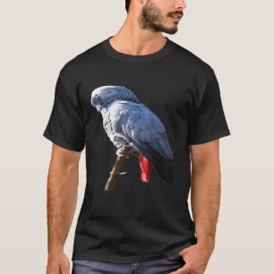 Grau-Papagei-Premium-T - Shirt
