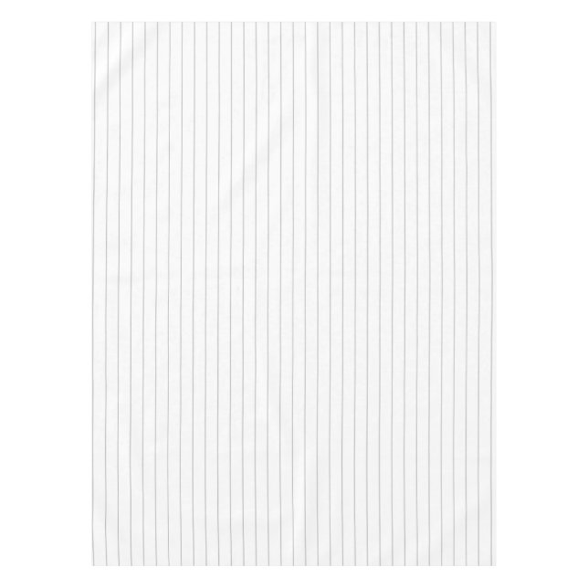 Grau pinstripe mit 1,5 cm breiten Streifen Tischdecke (Vorderseite)