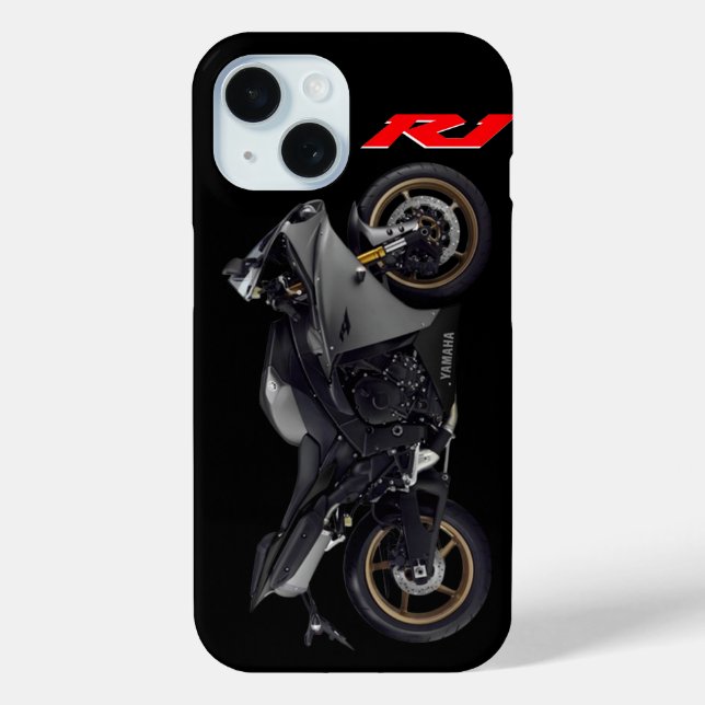 Grau R1 Sportsbike Motorrad Case-Mate iPhone Hülle (Rückseite)