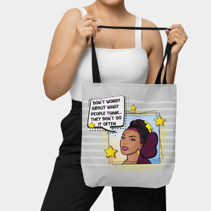 Grau Retro Pop Art Funny Phrase gelb lila