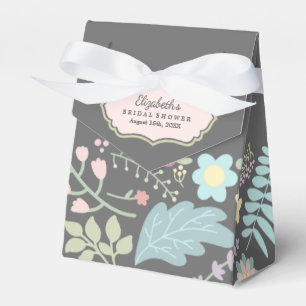 Grau-Rosa Modernes Brautparty Geschenkschachtel