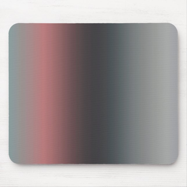 Grau, rosa, schwarzer Farbverlauf, Ombre. Mousepad (Vorne)