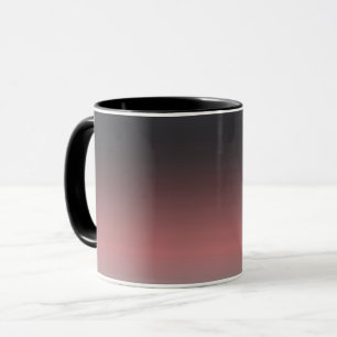 Grau, rosa, schwarzer Farbverlauf, Ombre. Tasse