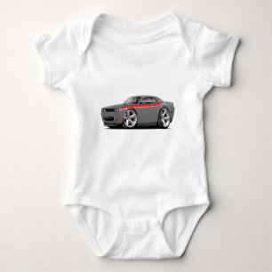 Grau-Rotes Auto 2009-11 Herausforderer Baby Strampler