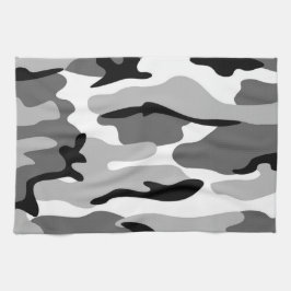 Grau & Schwarz Camouflage Küchentuch