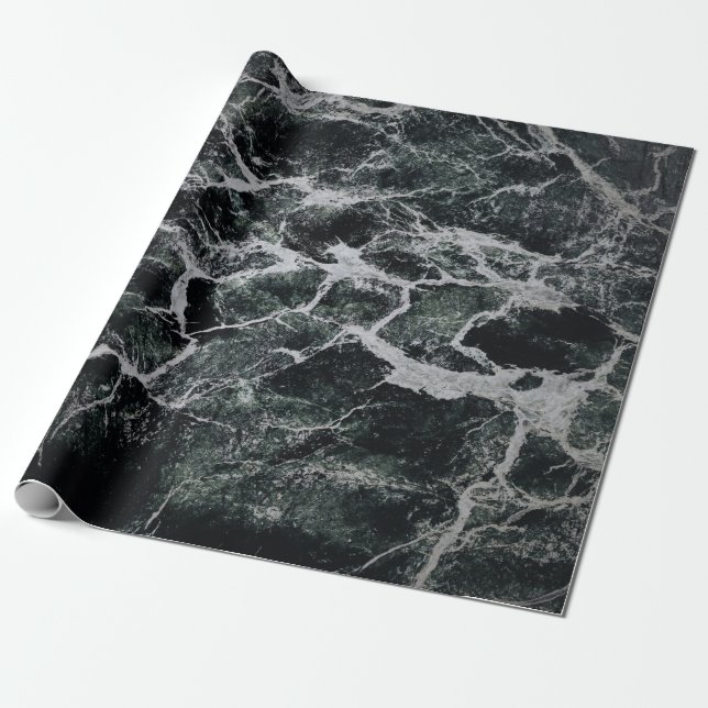 Grau-Schwarz-Malerei Geschenkpapier (Ungerollt)