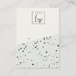 Grau Schwarz Terrazzo Textur 2 Stuhlvorhang Anzeig Visitenkarte