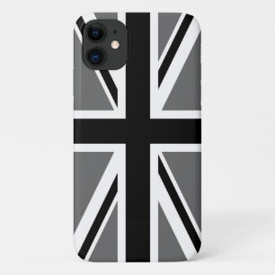 Grau Schwarz und Union Jack Union Jack Case-Mate iPhone Hülle