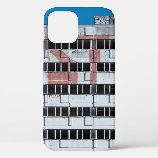 GRAU-SCHWARZE POST-LAMPE Case-Mate iPhone HÜLLE (Rückseite)