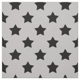Grau schwarze Sterne Muster dekorativ Textil Stoff
