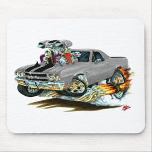 Grau-Schwarzer LKW 1970 EL Camino Mousepad