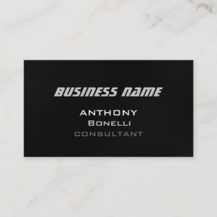 Grau Schwarzes Muster Moderne Charme Business Card Visitenkarte