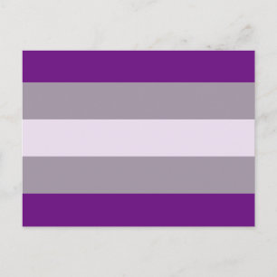 Grau Sexuelle Pride-Flagge Postkarte