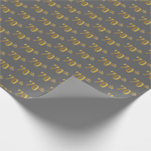 Grau, (siebzigstes) Ereignis des Imitat-Gold70. Geschenkpapier