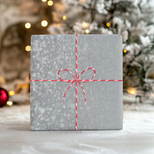Grau silberner falscher Glitter Ombre-Mix Geschenkpapier Set