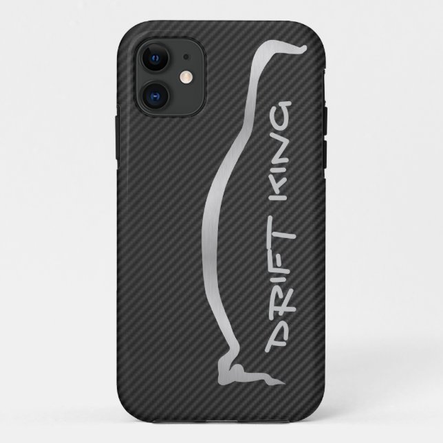 Grau-Silhouette "Antrieb-König-" Evolution X Case-Mate iPhone Hülle (Rückseite)