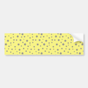 Grau spielt gelbes Muster die Hauptrolle Autoaufkleber