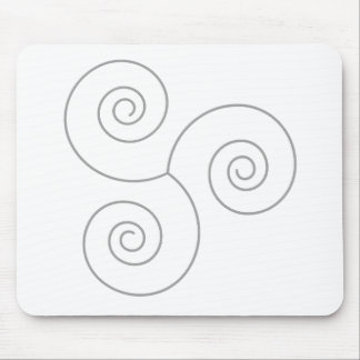 Grau-Spirale des Lebens Mousepad