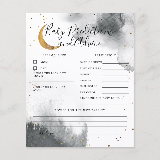 Grau über dem Mond Kindervorhersagen und Ratschläg (Vorderseite)