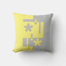 grau und gelb, kissen