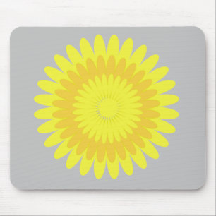 grau und gelb, mousepad