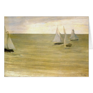 Grau und grünen Sie das silberne Meer durch