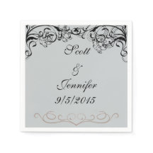 Grau und Schwarz Napkins