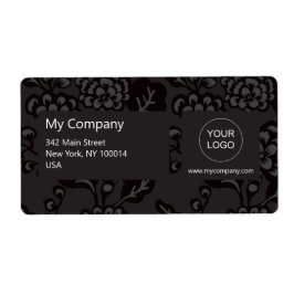 Grau und Schwarz Vibranu und feines Blumenmuster