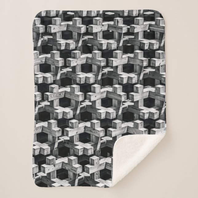 Grau- und Schwarzkreuz Sherpadecke (Vorderseite)