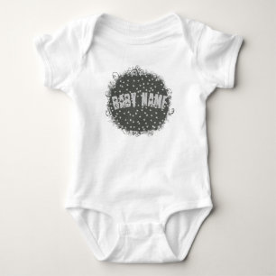 Grau Urban Trend Grunge Dreiecke Individuelle Na Baby Strampler