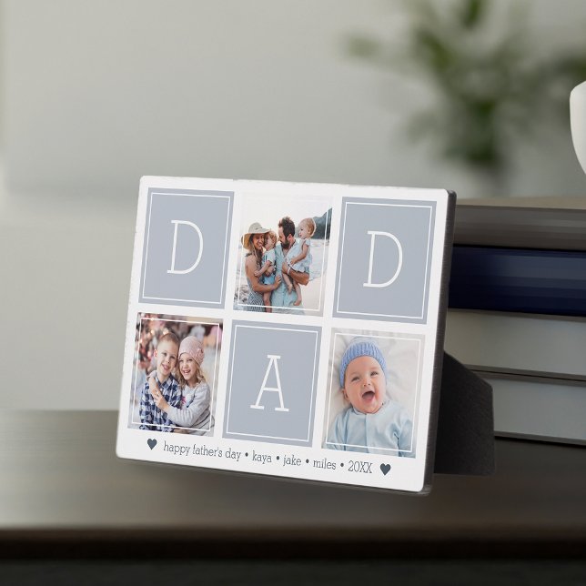 Grau | VATER Custom Kids Foto Collage Fotoplatte (Von Creator hochgeladen)