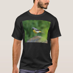 Grau Wagtail - Vogel T-Shirt