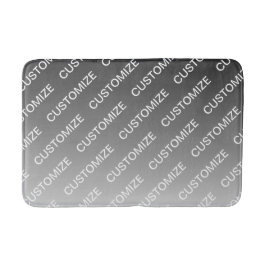 Grau (wechselbare Farbe) Ombre & Textmuster Badematte