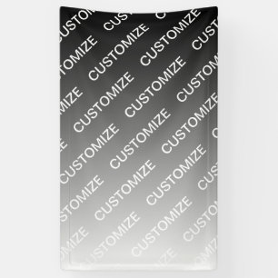 Grau (wechselbare Farbe) Ombre & Textmuster Banner