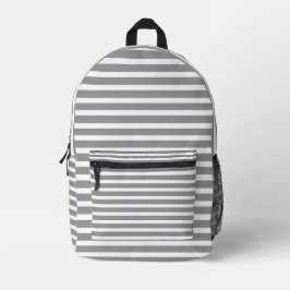 Grau & Weiß gestreifter Rucksack 💥 Cool & Modern 
