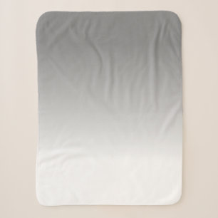 Grau Weiße Farben Minimalistische Decke Sherpadecke