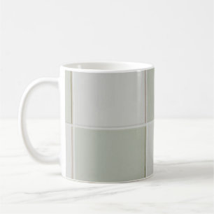 Grau-weiße Fliesen Kaffeetasse